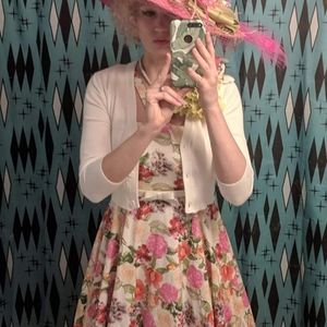 Beautiful Hearts And Roses Floral Circle Dress